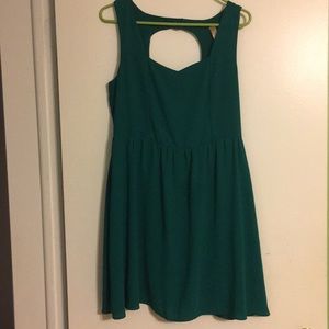 Casual green dress